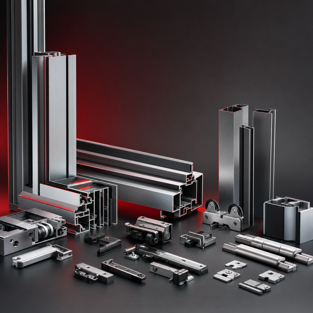 Aluminium profiles and architectural hardware